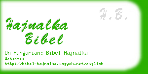 hajnalka bibel business card